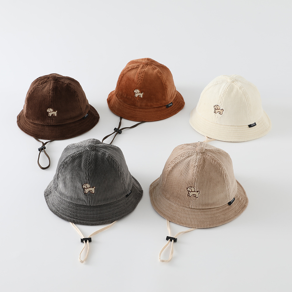 Bucket Hat Cotton - 어린이 코듀로이 야외 레저 모자 48-50cm