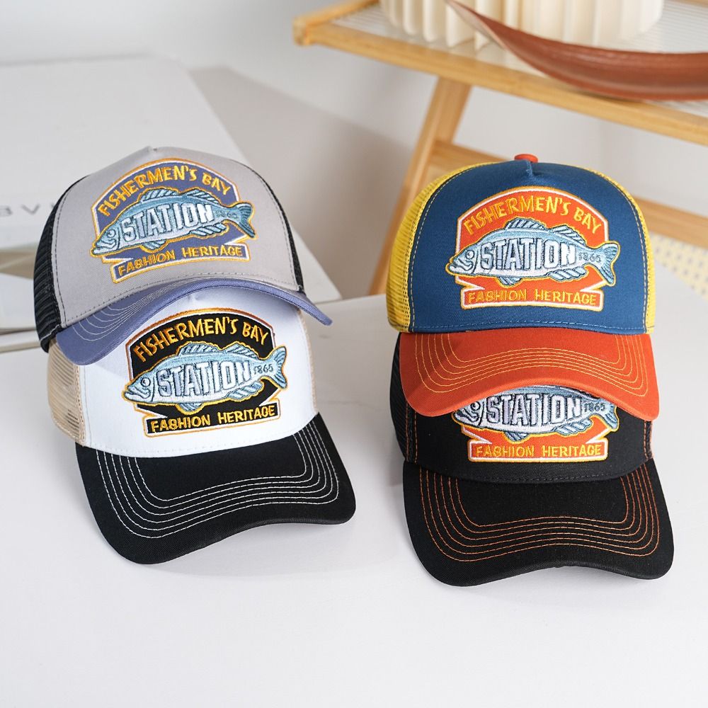 Trucker Cap Mesh - 야외용 통기성 낚시 모자 야구 모자