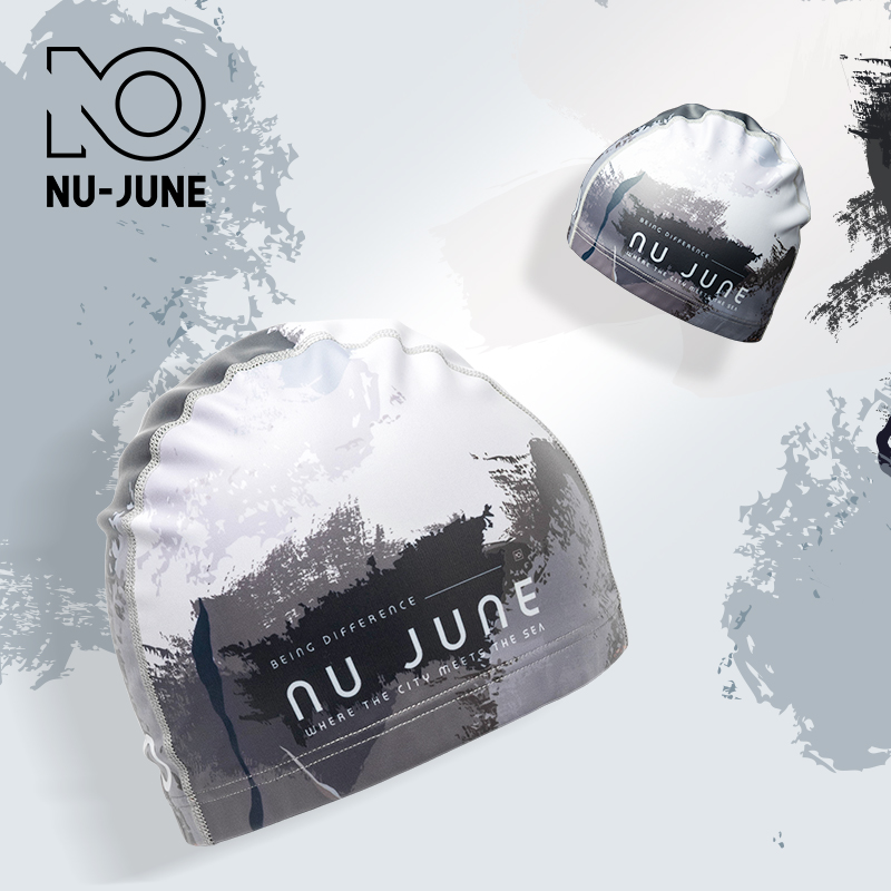 Swim Hat Silicone - Nujune 높은 탄성 수영 모자 성인