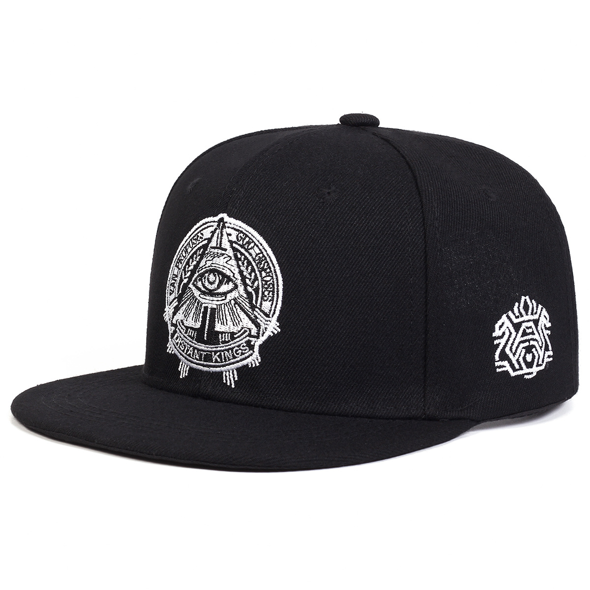 유니섹스 올시잉 아이 자수 스냅백 모자 블랙 힙합 플랫 - Snapback Hat Flat 리뷰 및 가격