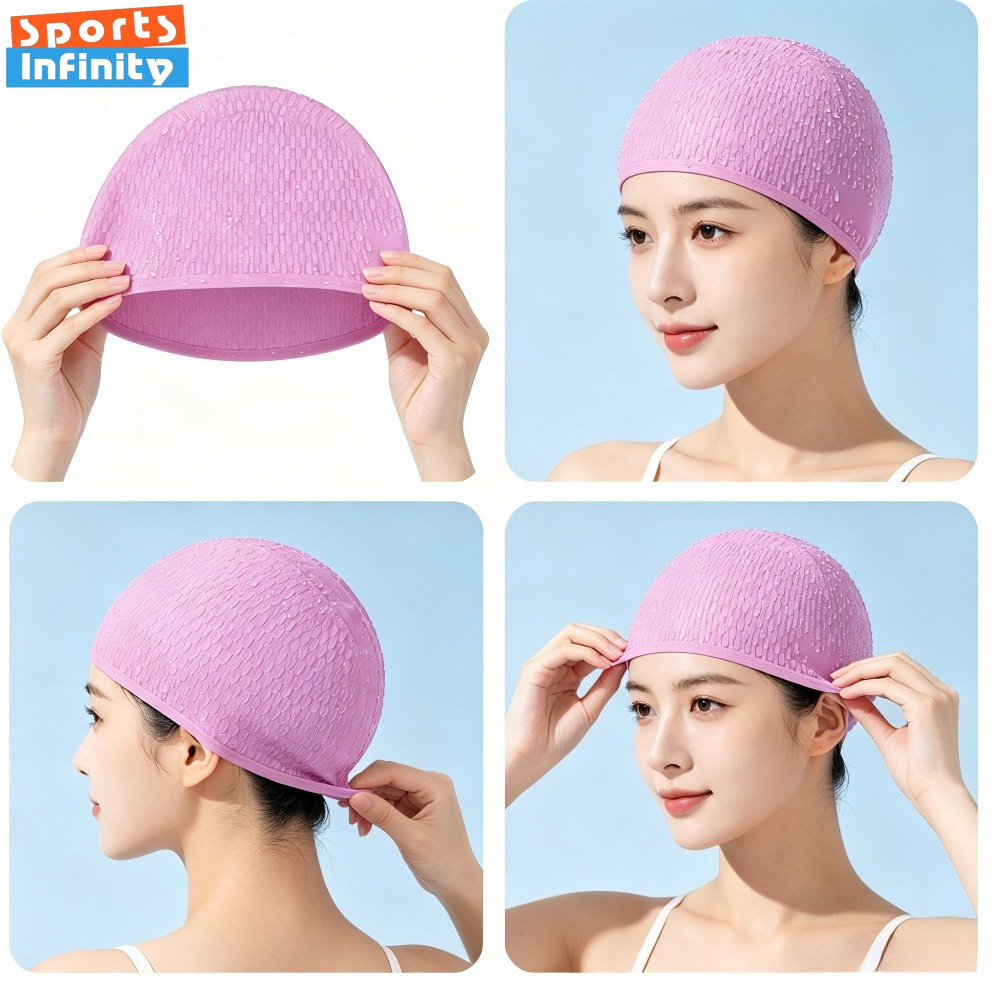 성인용 실리콘 수영모 여성 남성용 신축성 있는 수영 모 - Swim Hat Silicone 리뷰 및 가격