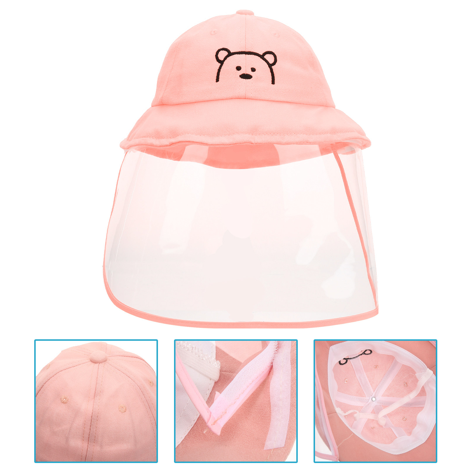여아용 핑크 키즈 버킷햇, 얼굴 가리개가 있는 유아용  - Sun Hat Wide Brim 리뷰 및 가격